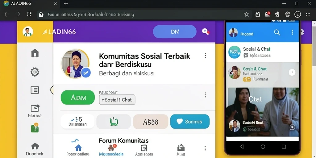 Tampilan antarmuka ALADIN66 yang menarik dengan fungsi Forum Komunitas.
