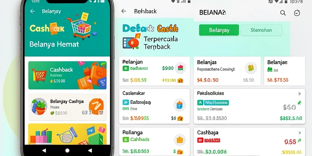 Screenshot utama ID678 menunjukkan antarmuka aplikasi Cashback yang user-friendly.