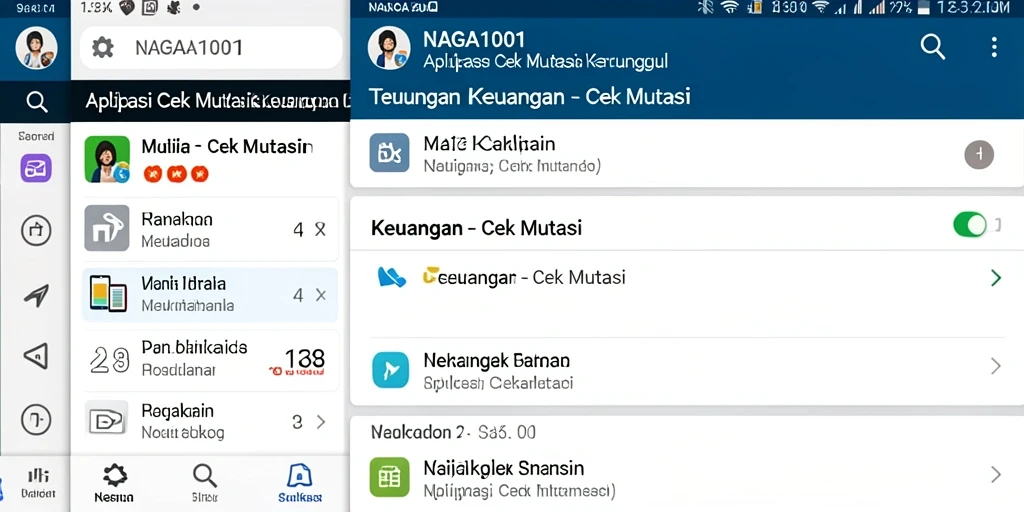 Tampilan antarmuka NAGA1001 yang jelas dan fungsional untuk cek mutasi.