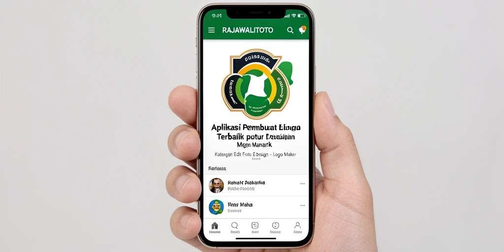 Antarmuka intuitif RAJAWALITOTO untuk desain logo yang mudah dan cepat.