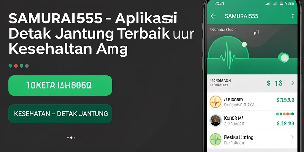 Antarmuka SAMURAI555 menunjukkan pemantauan detak jantung yang akurat dan intuitif.