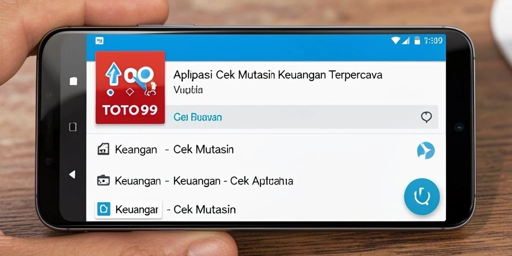 Tampilan utama aplikasi TOTO99 dengan fungsi Cek Mutasi.