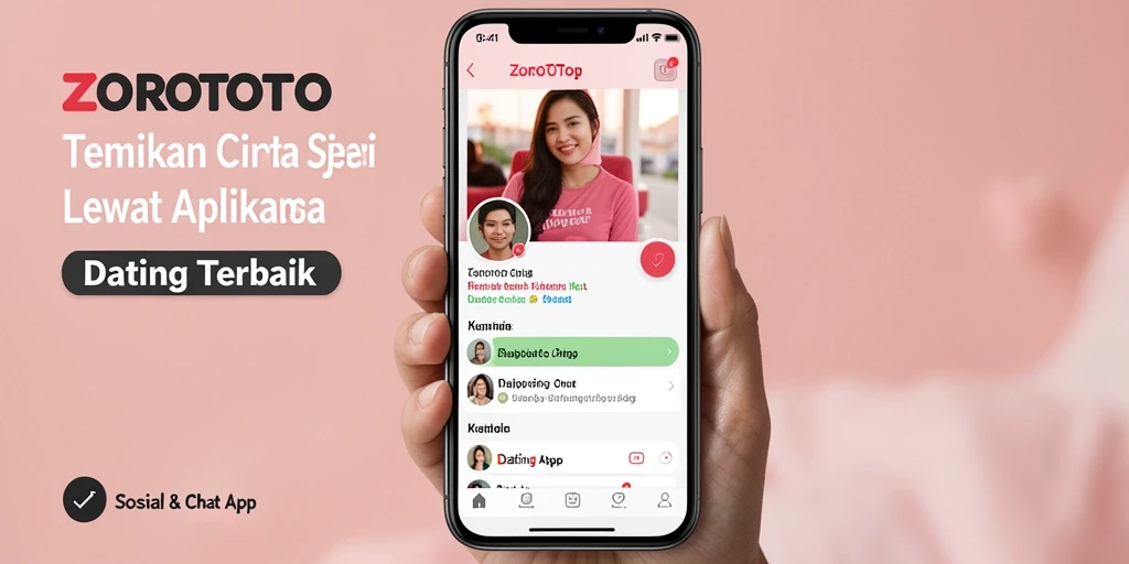 Tampilan antarmuka ZOROTOTO dengan fitur chatting yang menarik.